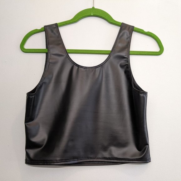 Michelle Uberreste Intrigue Crop Tank Matte Black Large - Picture 4 of 5